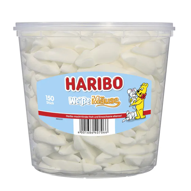 Haribo Weiße Mäuse (150Stk.)