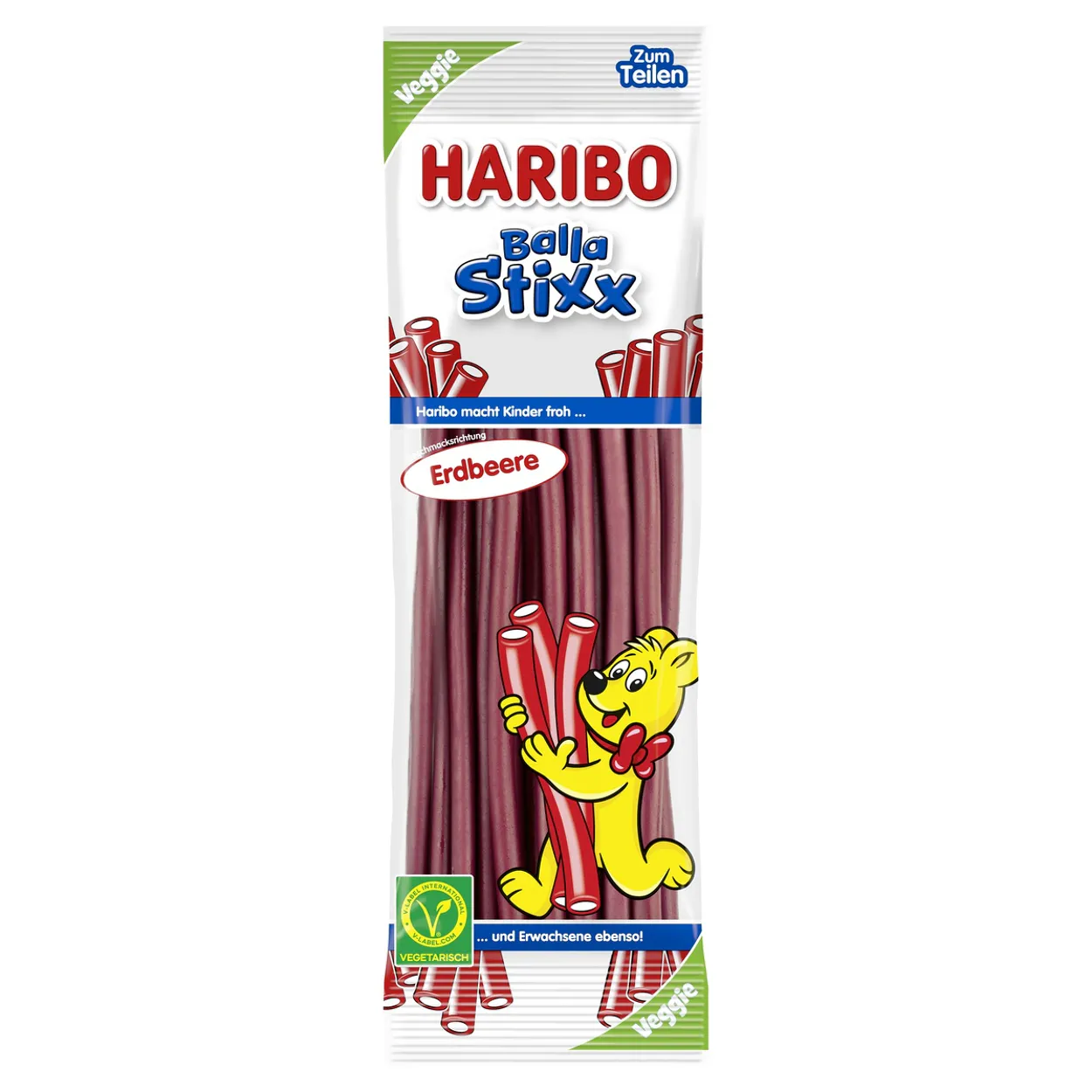 Haribo Balla Stixx Erdbeere vegetarisch (200g)
