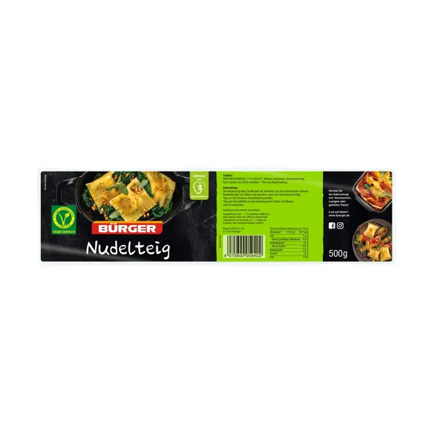 Bürger Nudelteig (500g)