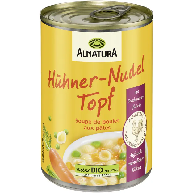 Alnatura Bio Hühner-Nudel Topf (400g)