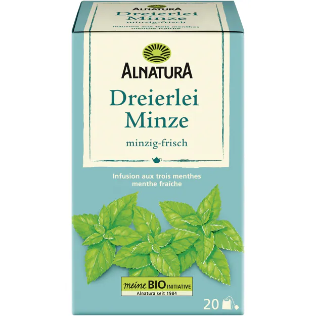 Alnatura Bio Dreierlei Minze Tee (20 Beutel)