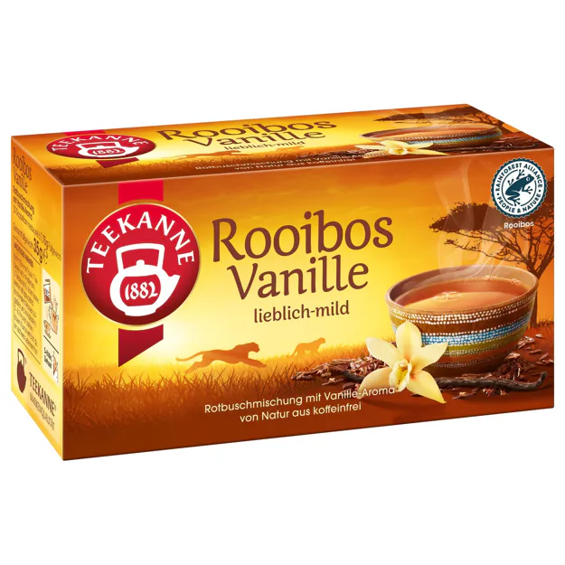 Teekanne Rooibos Vanille Tee (20 Beutel)