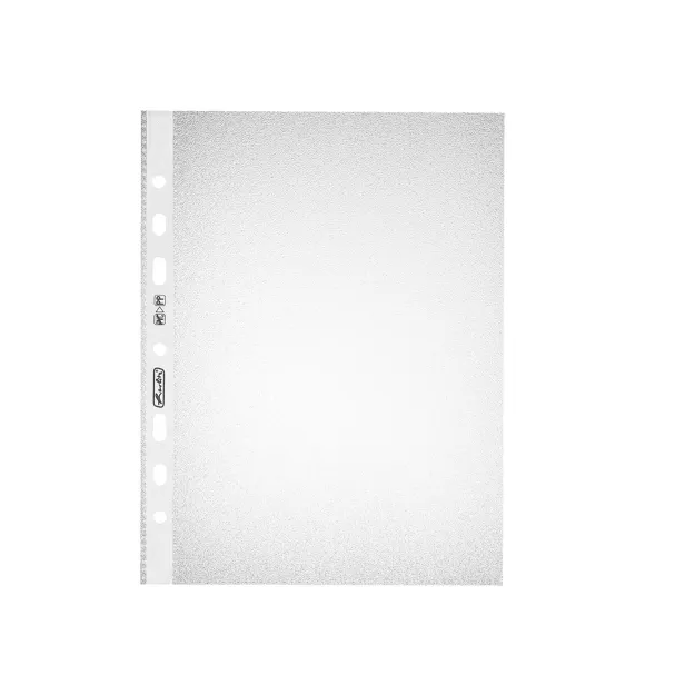 Herlitz Klarsichthüllen A4 genarbt (100Stk.)