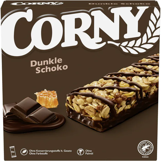 Corny Müsliriegel Dunkle Schokolade (6Stk.)