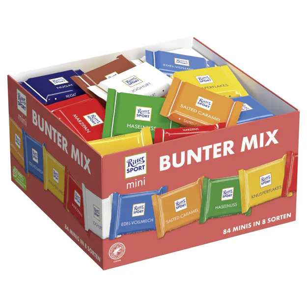 Ritter Sport Mini Bunter Mix (84Stk.)