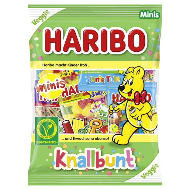 Haribo Knallbunt Minis vegetarisch (230g)