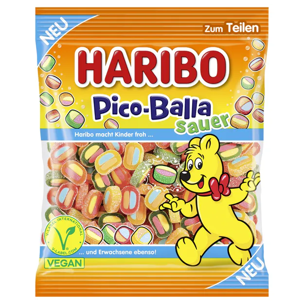 Haribo Pico-Balla sauer vegan (160g)