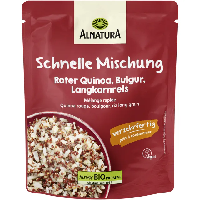 Alnatura Bio Schnelle Mischung Quinoa, Bulgur, Langkornreis (250g)