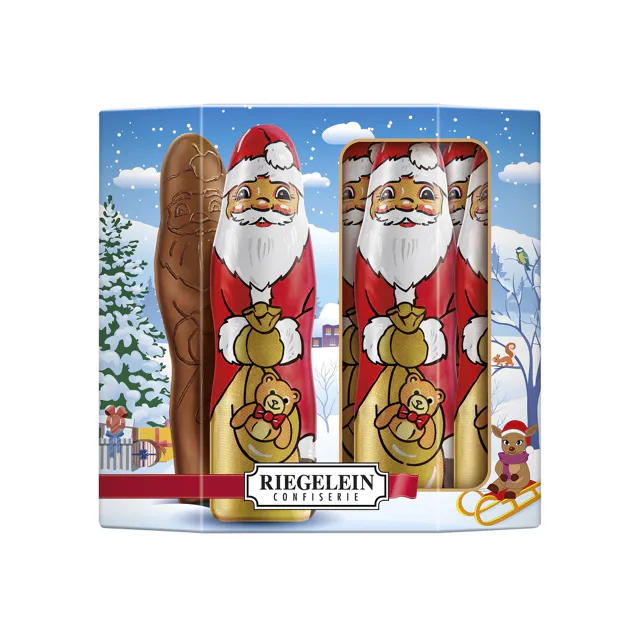 Riegelein Fairtrade Massiv Schokoladenweihnachtsmänner (125g)