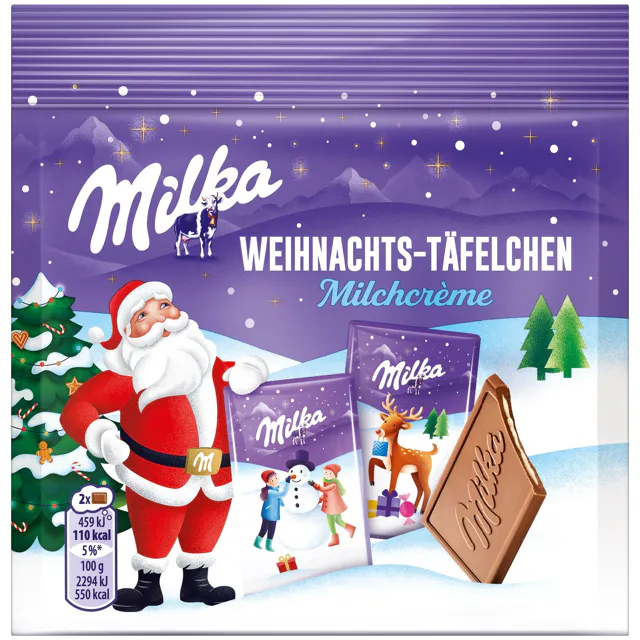 Milka Weihnachtstäfelchen (150g)