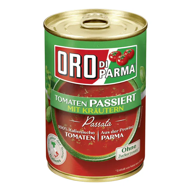 Oro di Parma Tomaten passiert - Kräuter (425ml)