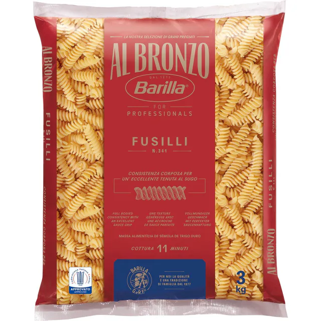 [4_3658] Barilla Al Bronzo Fussilli (3000g)