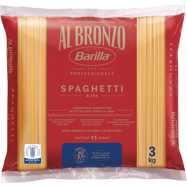 Barilla Al Bronzo Spaghetti (3000g)