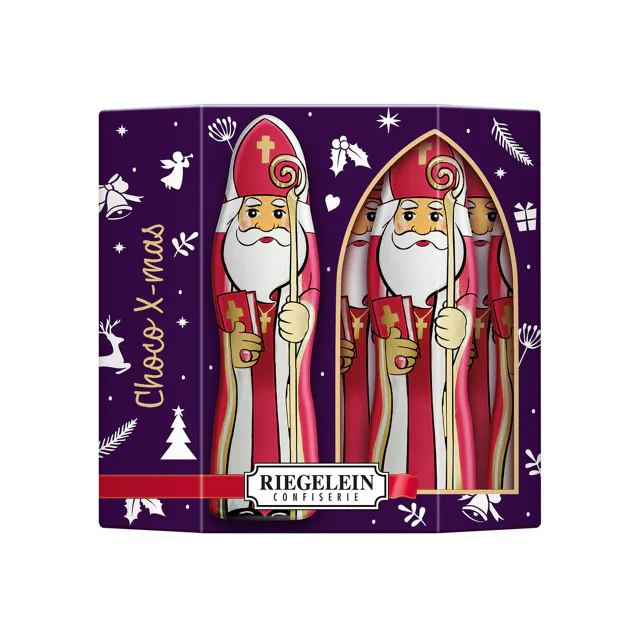 Riegelein Fairtrade Schokonikolaus massiv (9Stk.)