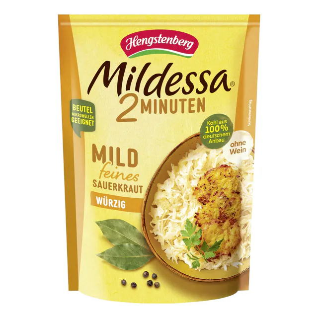 Mildessa Mild feines Sauerkraut ohne Wein (400g)