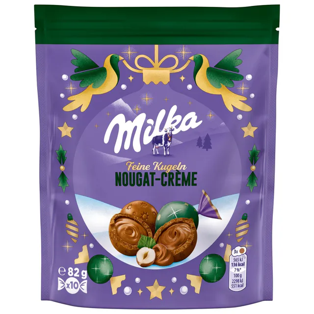 Milka Feine Kugeln Nougat-Creme (10Stk.)