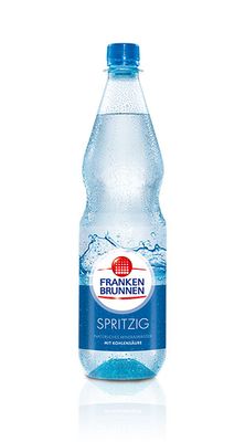 Frankenbrunnen Mineralwasser spritzig PET (1l)