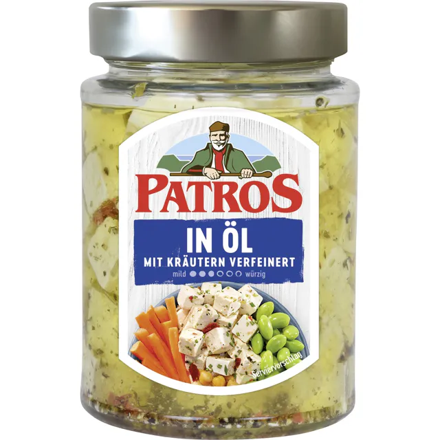 Patros Würfel in Öl mit Kräutern (300g)