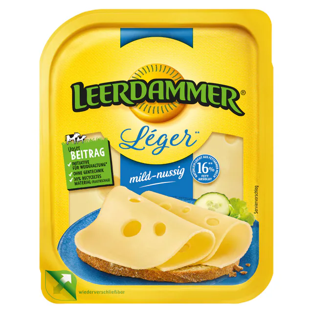 Leerdammer Lèger mild-nussig Scheiben (140g)