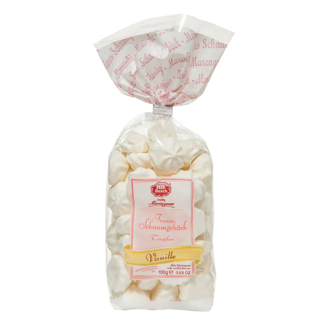Feine Schaumgebäck Tropfen Vanille (100g)