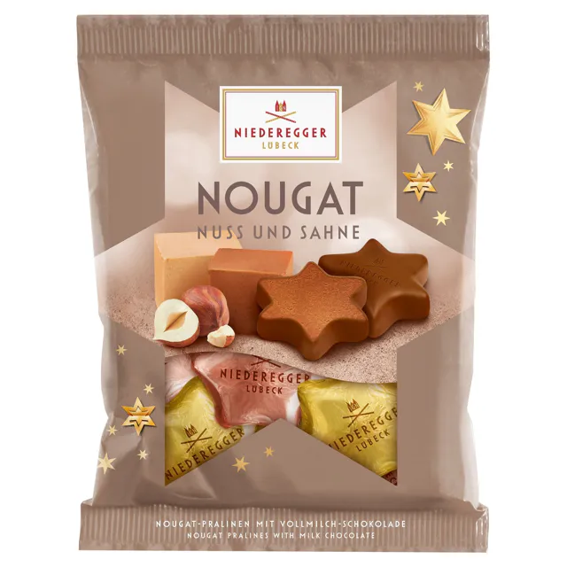 Niederegger Nougat Sterne Nuss & Sahne (87g)