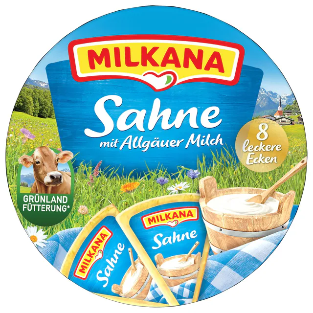 Milkana Schmelzkäseecken Sahne (190g)