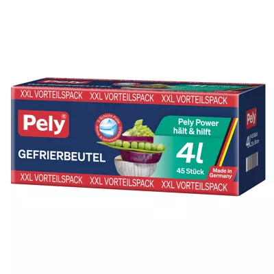 [4_6499] Pely Gefrierbeutel - 4 Liter (45Stk.)