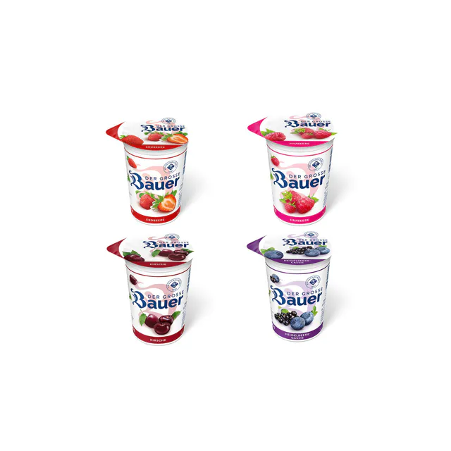 Bauer Der Grosse Fruchtjoghurt - zufällige Sortierung rot (250g)
