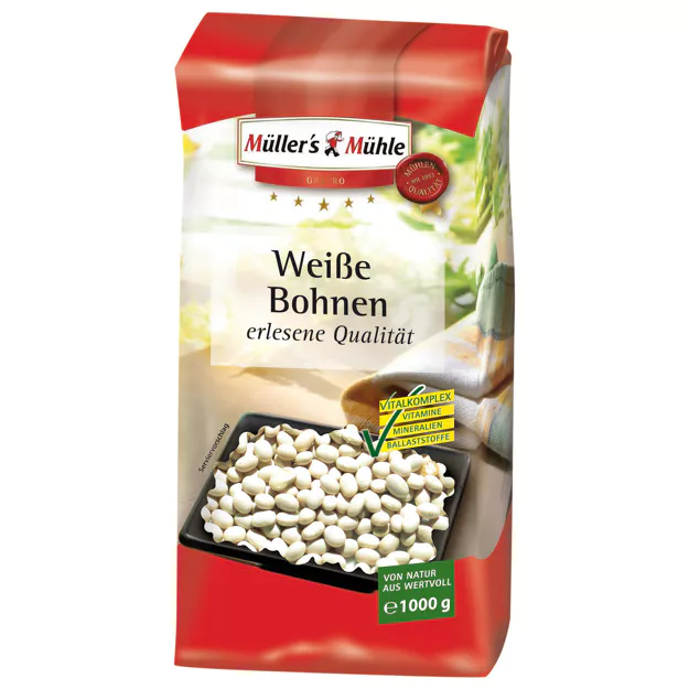 [4_5017] Müller´s Mühle Weiße Bohnen (1000g)