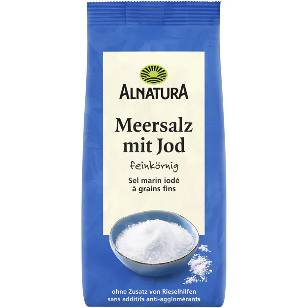 Alnatura Bio Meersalz Jod - fein (500g)