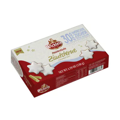 [4_0803] Wicklein Zimtsterne - weniger Zucker (130g)