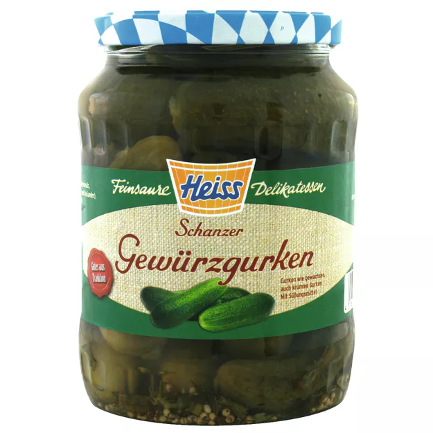 [4_5875] Heiss Schanzer Gewürzgurken (720ml)