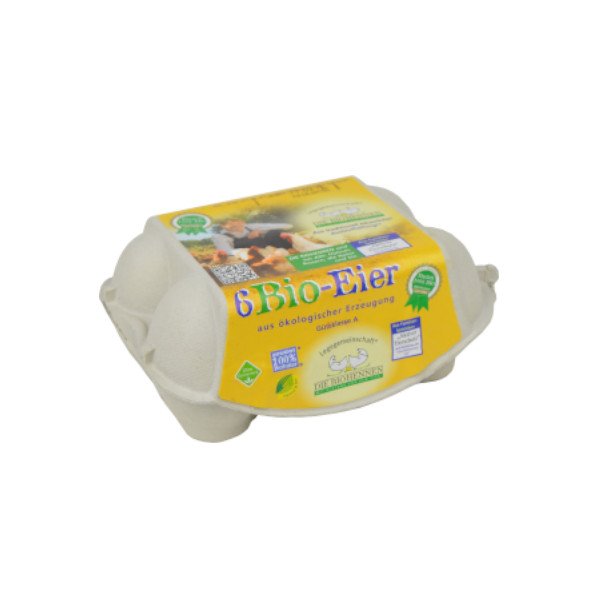 BIO-Eier 6er Packung (vom Zweinutzungshuhn)