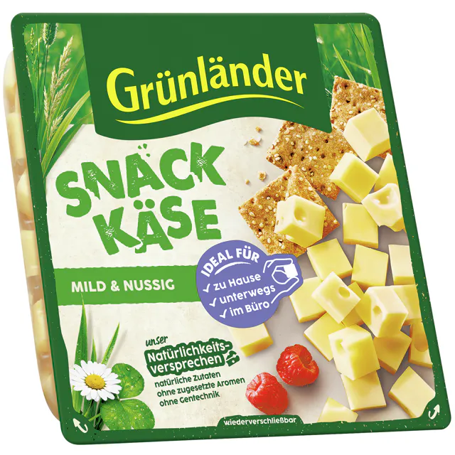 Grünländer - Käsewürfel mild & nussig (140g)