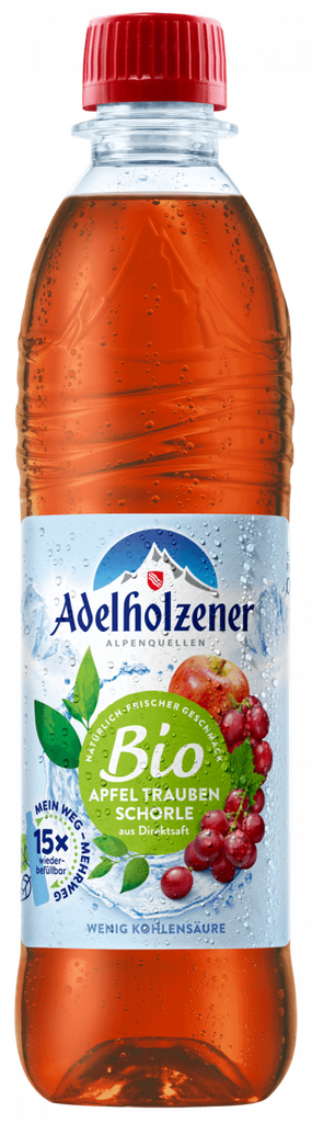 [5_19630] Adelholzener BIO Apfel-Trauben Schorle 0,5l (PET)