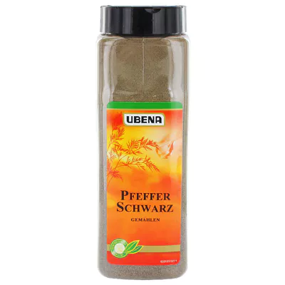Pfeffer schwarz - gemahlen (600g)