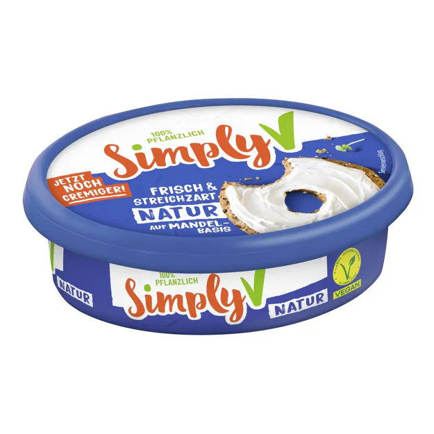 Simply V Aufstrich natur vegan (150g) - Frischkäsealternative