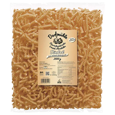 [4_3008] Dorfmühle Dinkel Spiralen (2500g)