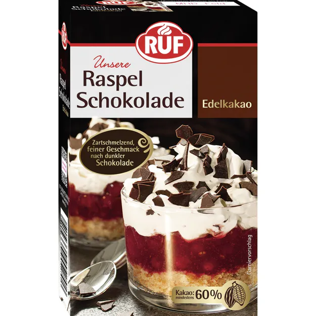 [4_1305] Ruf Schokoraspeln - Edelkakao (100g)