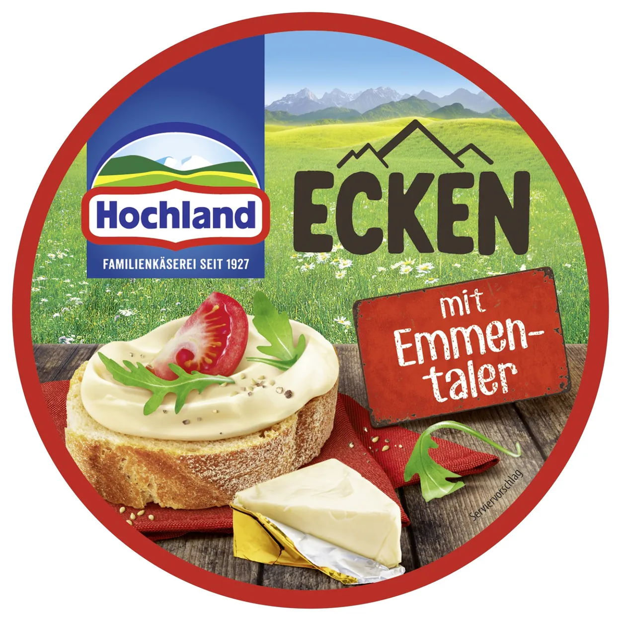Hochland Schmelzkäse Ecken 45% - Emmentaler (200g)