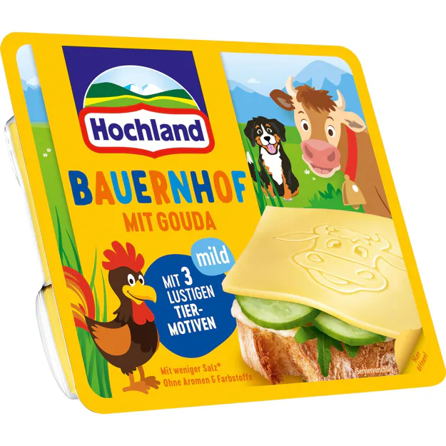 Hochland Käsescheiben mit Tiermotiv (150g)