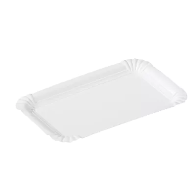 Pappteller 10x16cm weiß (100St.)