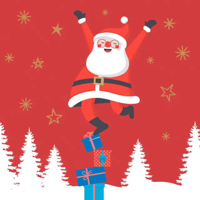Weihnachtsservietten 20 Stück - Santa (33x33cm)